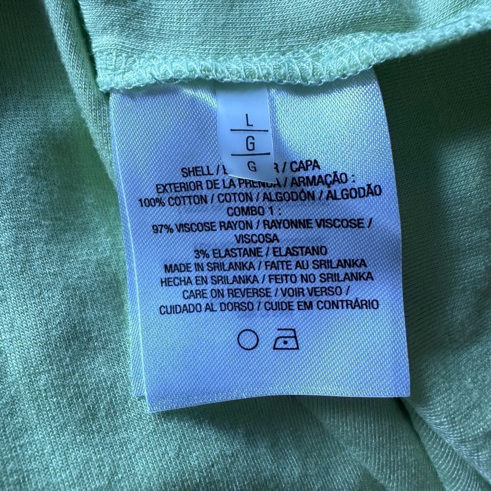 Tahari Everleigh High-Low Sheer Wrap Dress in Celery stalk green -Size Large NWT - Picture 11 of 11